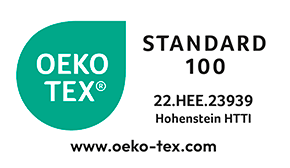 Oeko-Tex® Standard 100 (22.HEE.23939)